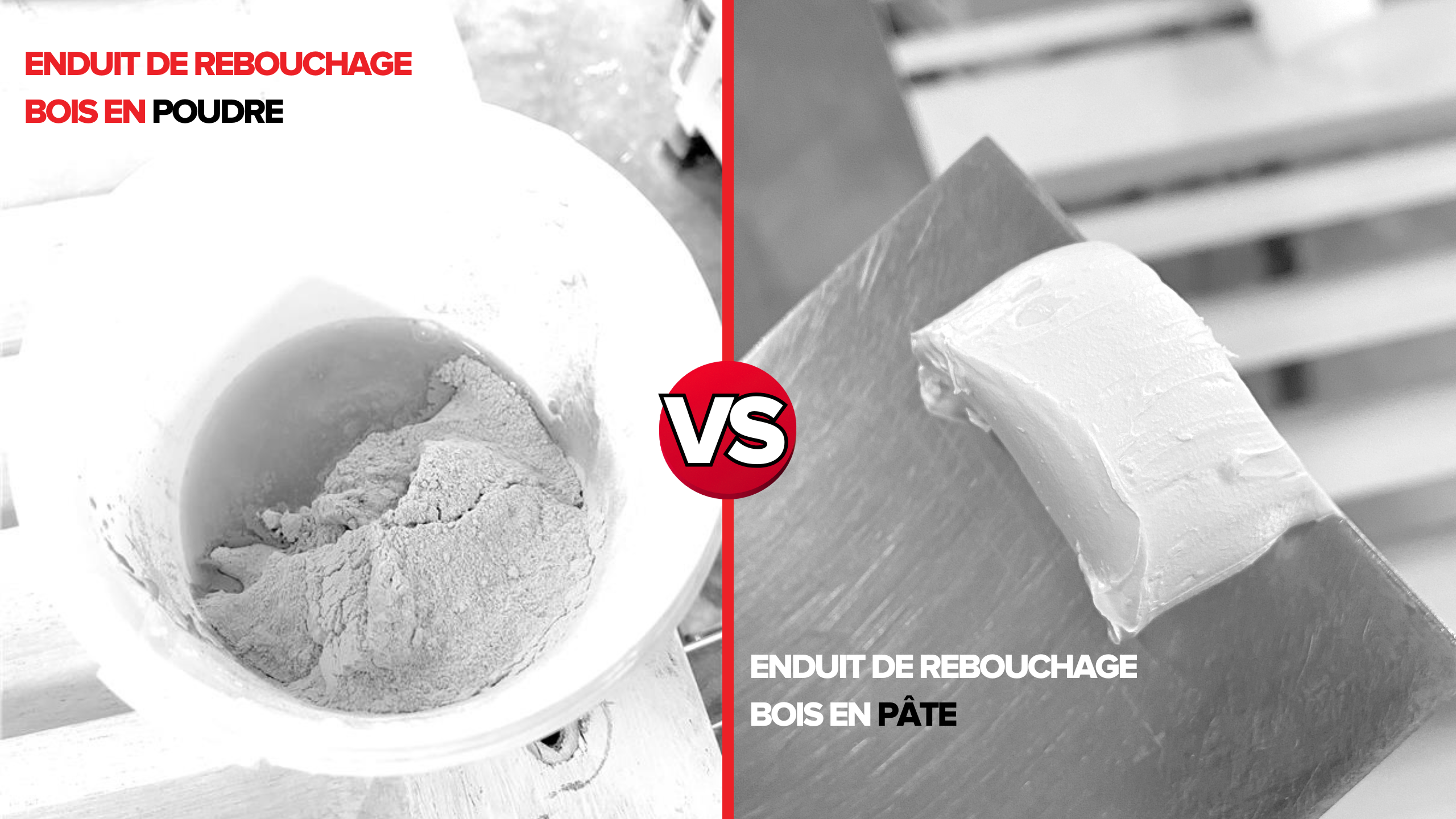 Enduit de rebouchage bois TOUPRET : poudre ou pâte, lequel choisir ?